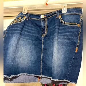 EUC 7Luxe Denim Skirt